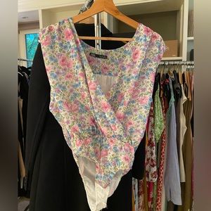 Zara floral bodysuit